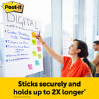 Post-it Super Sticky selbsthaftendes Meeting Chart/Flipchart für Wand-Montage 566, Weiß, 58.4 cm x 50.8 cm, 20 Blatt/Block, 2 Blöcke/Packung, 100% PEFC, SGSCH-PEFC-COC-110078