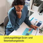 HP ScanJet Pro 3600 f1, Scanner, Flachbett, 60-Blatt ADF, USB, bis zu 3.000 Seiten täglich, EIN-klick-Kurzbefehle
