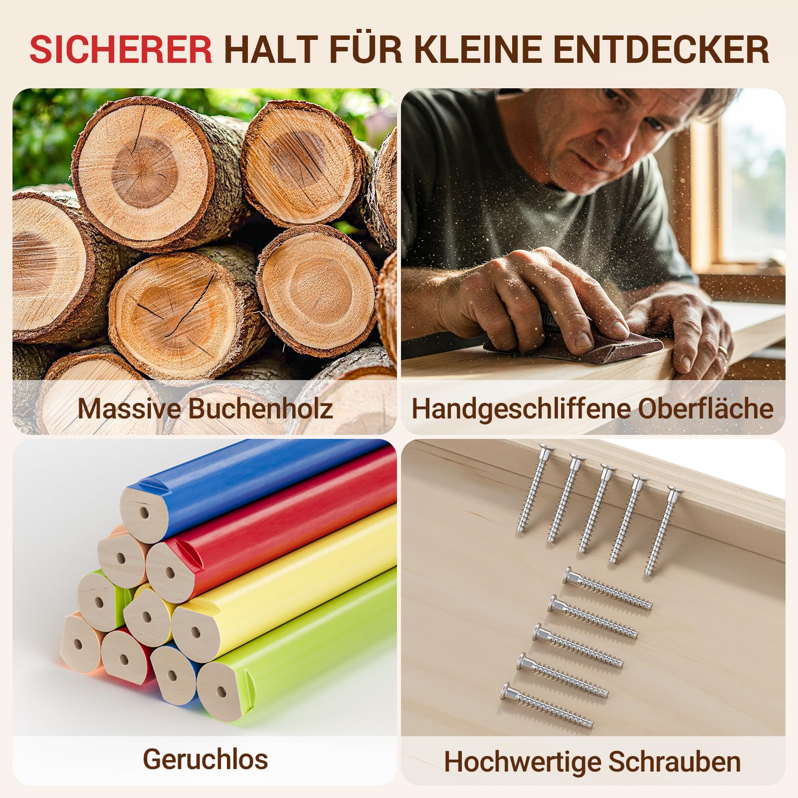 COSYLAND 8-in-1 Montessori Klettergerüst Indoor ab 1 Jahr – Kletterdreieck mit Rutsche, Kletterbogen & Kletterturm, Klassischer Regenbogen – Indoor Klettergerüst für Kinder, Baby Klettern Indoor