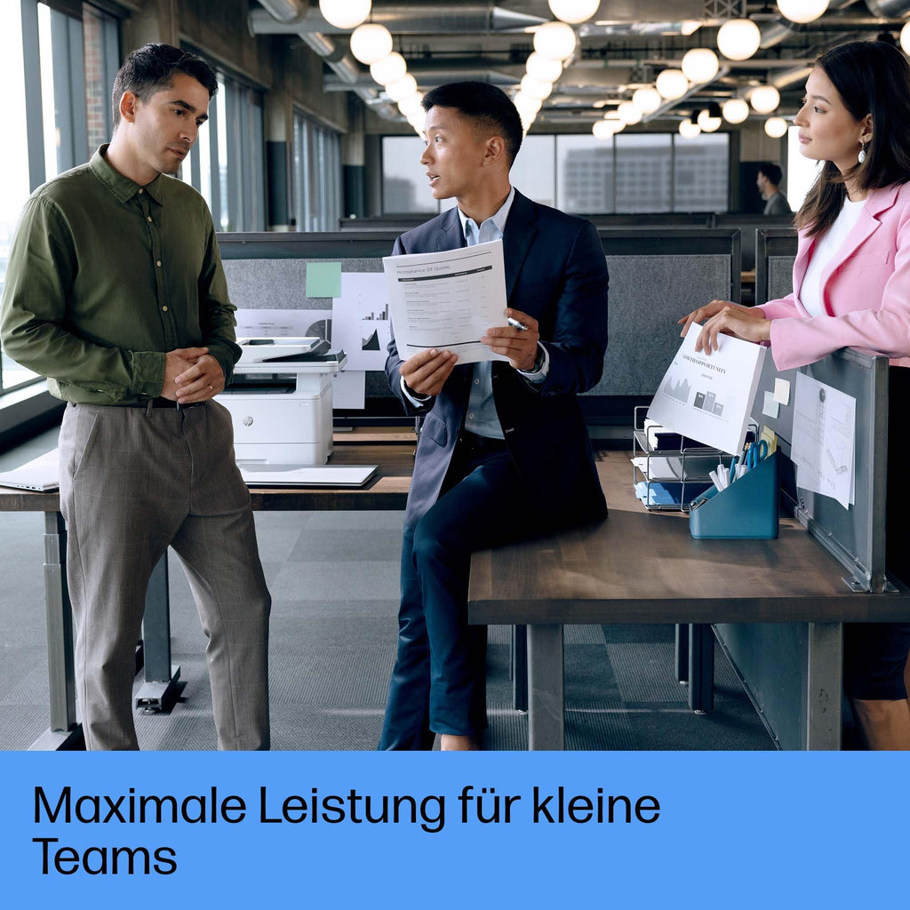 HP LaserJet Pro MFP 4102fdw Multifunktions-Laserdrucker Schwarz-Weiß, WLAN, Fax, Automatischer beidseitiger Druck, Hohe Druckgeschwindigkeit, Wolf Pro Security