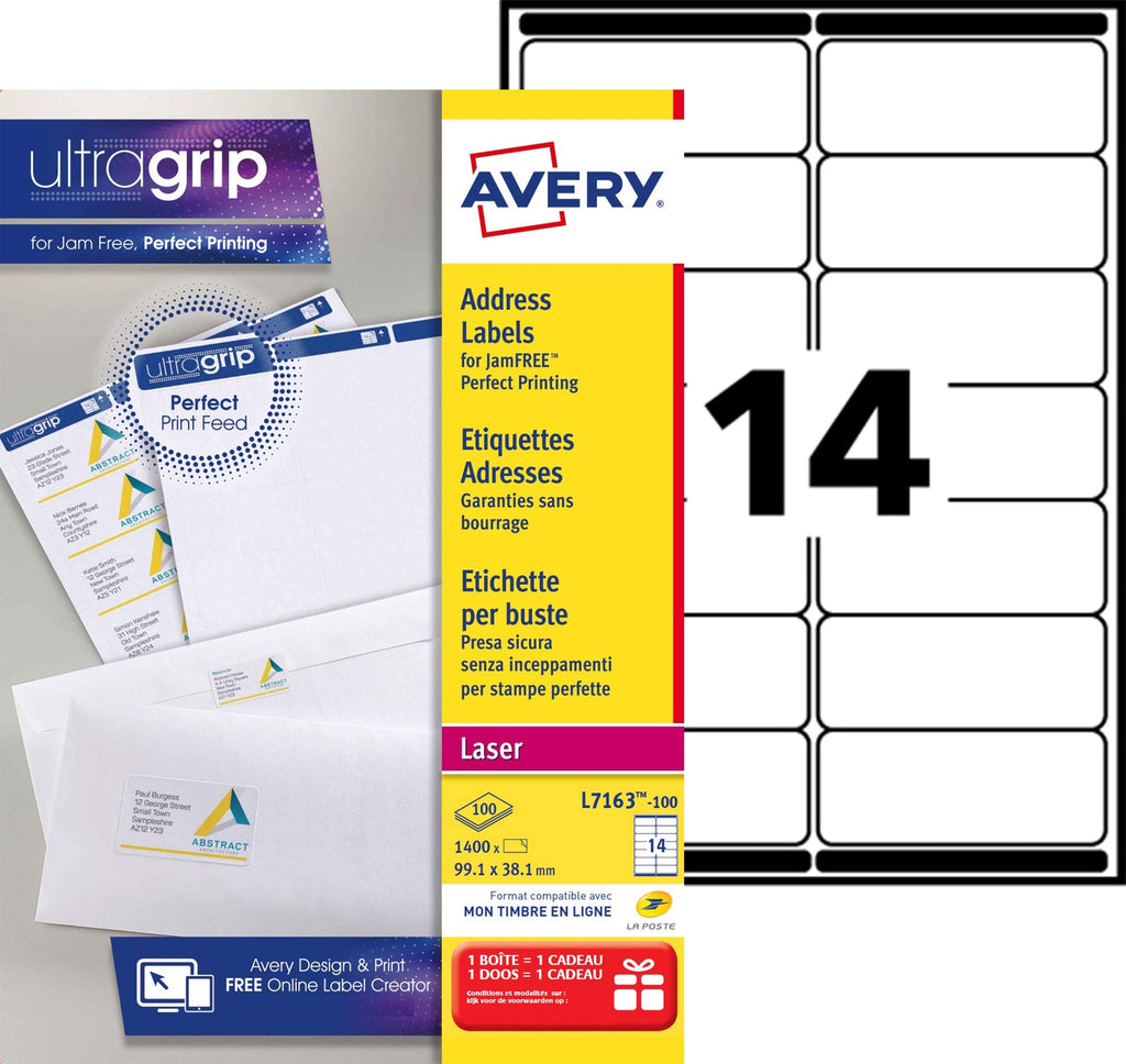 Avery L7163-100 Adress-Etiketten schnellablösend