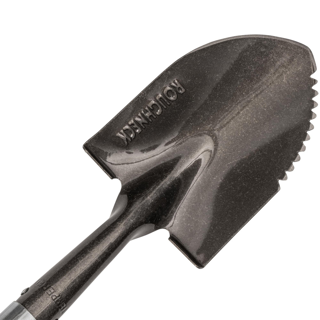 Roughneck Gorilla Scharfkantige Mikroschaufel, Robustes Rundblatt, kurzer Stiel zum Schneiden, Graben und Öffnen von Schüttgutsäcken in kleinen, kompakten Räumen – 690 mm (27 Zoll)