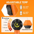 SEEKONE Heißluftpistole Kit, Variable Temperaturregelung 60℃- 600℃ Heissluftgebläse mit 7 Zubehör, Keramik-Heizkern, Elektrische Heißluftfön Schnelle Erwärmung zum Entlacken, Löten und Schrumpfen