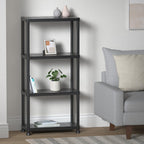 Ondis24 Steckregal 60 x 30 x 131 (H) cm, 4 Böden, Kunststoffregal, Schwerlastregal, bis zu 80 kg, Regal, Lagerregal (1 Stück)