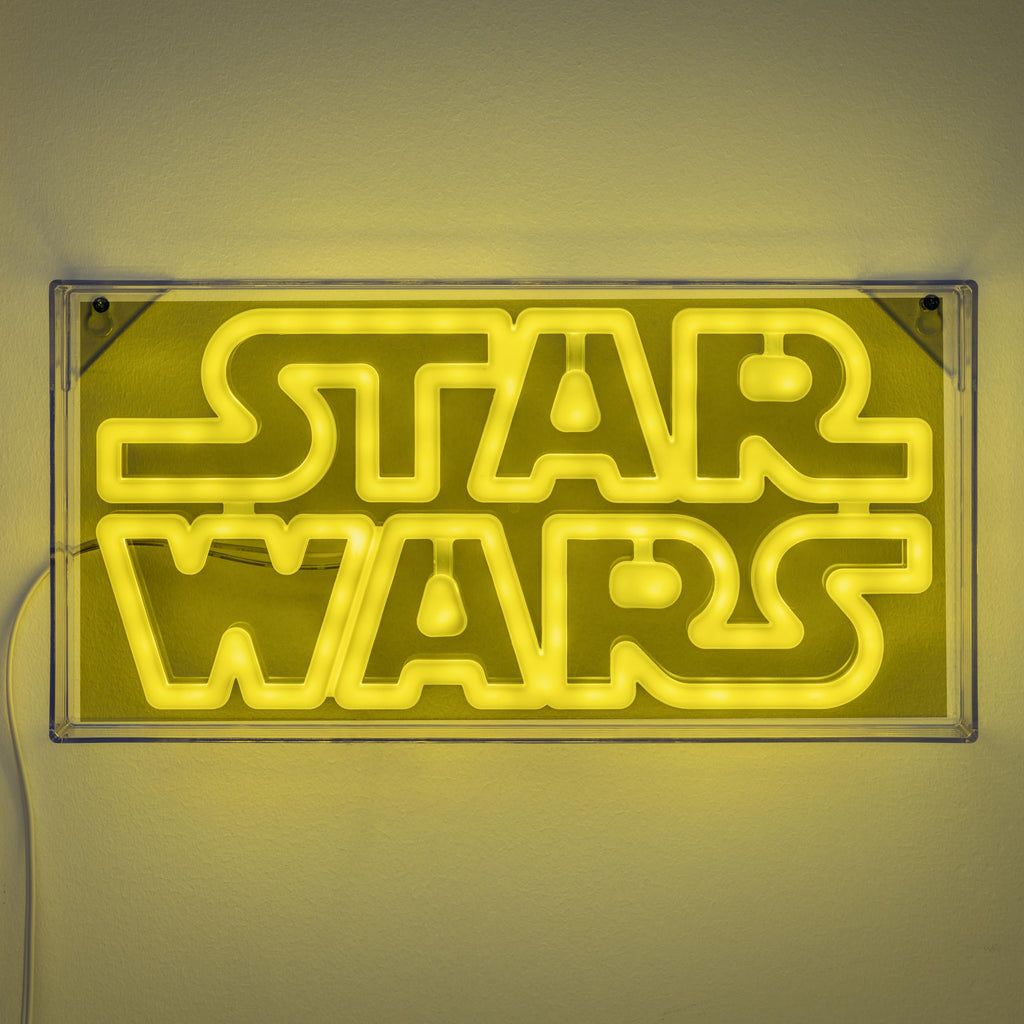 Star Wars LED Neon Licht - Offiziell lizenziertes freistehendes oder wandmontierbares Lichtzeichen - Gaming-Raum-Zubehör & Film-Memorabilia-Deko, Bunt