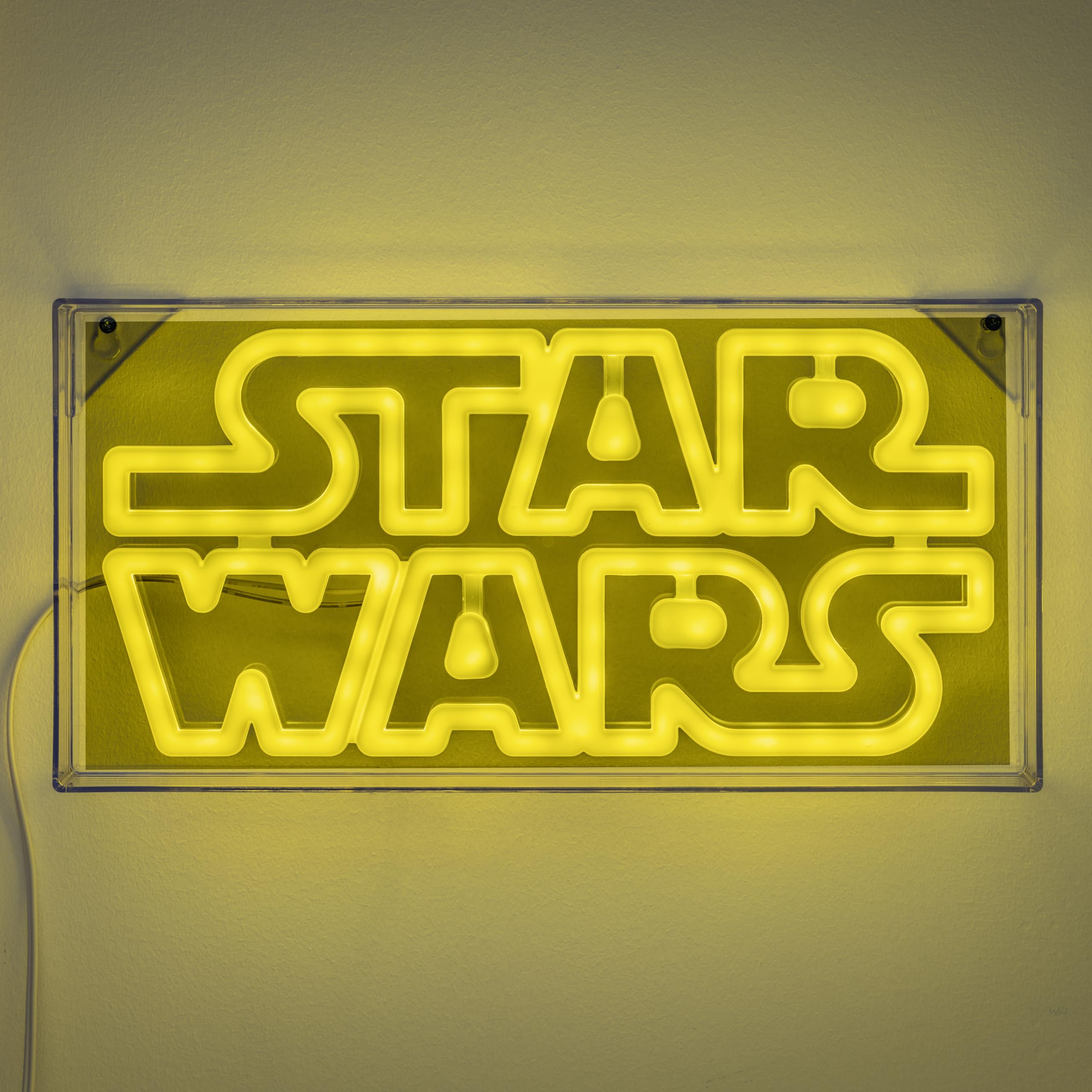 Star Wars LED Neon Licht - Offiziell lizenziertes freistehendes oder wandmontierbares Lichtzeichen - Gaming-Raum-Zubehör & Film-Memorabilia-Deko, Bunt