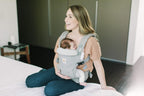 Ergobaby Omni 360 4-Positionen Babytrage für Neugeborene ab Geburt bis 20kg, 4-in-1 Kindertrage Tragesystem, Pearl Grey