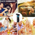 RUTIDA Alkoholtester, Promillemessgerät Polizeigenau Alkoholmessgeräte mit 14 Mundstücken, Professioneller Alkohol Tester mit Digitaler LCD Bildschirm