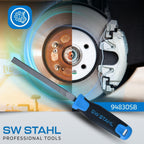 SW-Stahl 94830SB Spezial-Bremssattelfeile 4-seitig gefräst/Vierkantfeile/Bremsenfeile/zur Reinigung von Bremssätteln & Bremssattelführung / 260 mm/Werkstattbedarf/KFZ