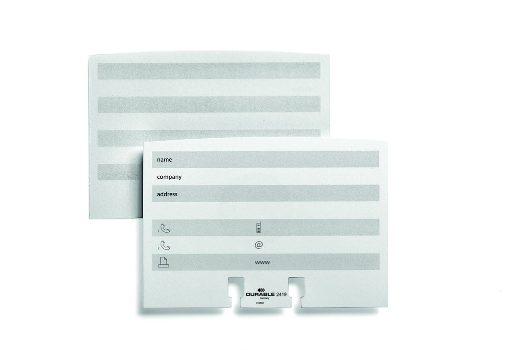Durable Rollkartei Telindex Flip Vegas, mit 500 Karteikarten für Adressen, Register A-Z, schwarz, 241601