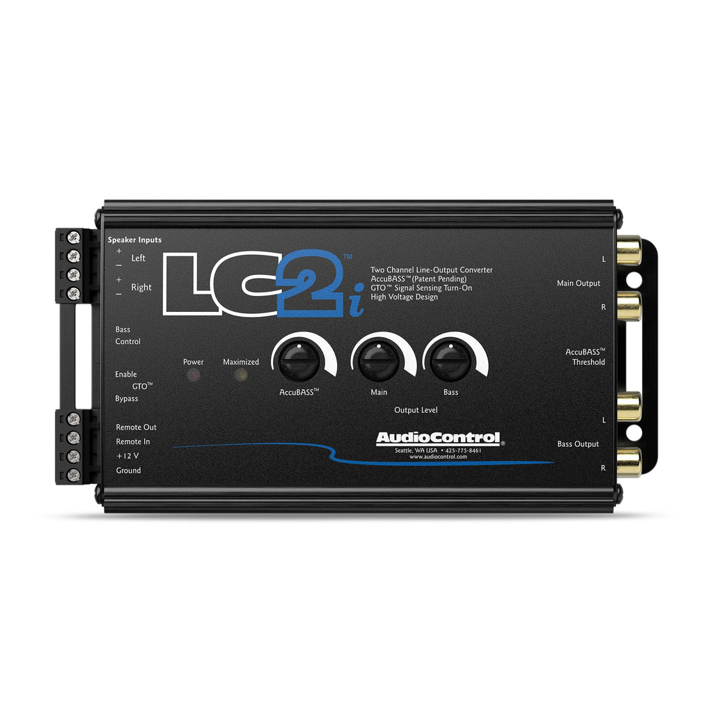 AudioControl LC2i 2-Kanal High-Low-Converter GTO™ AccuBASS® Subwoofer-Steuerung