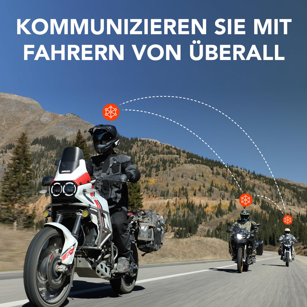 Sena 60S Motorrad-Kommunikations-Bluetooth-Headset mit mit Wave, Mesh und Bluetooth-Intercom-System, Sound von Harman Kardon 2. Generation