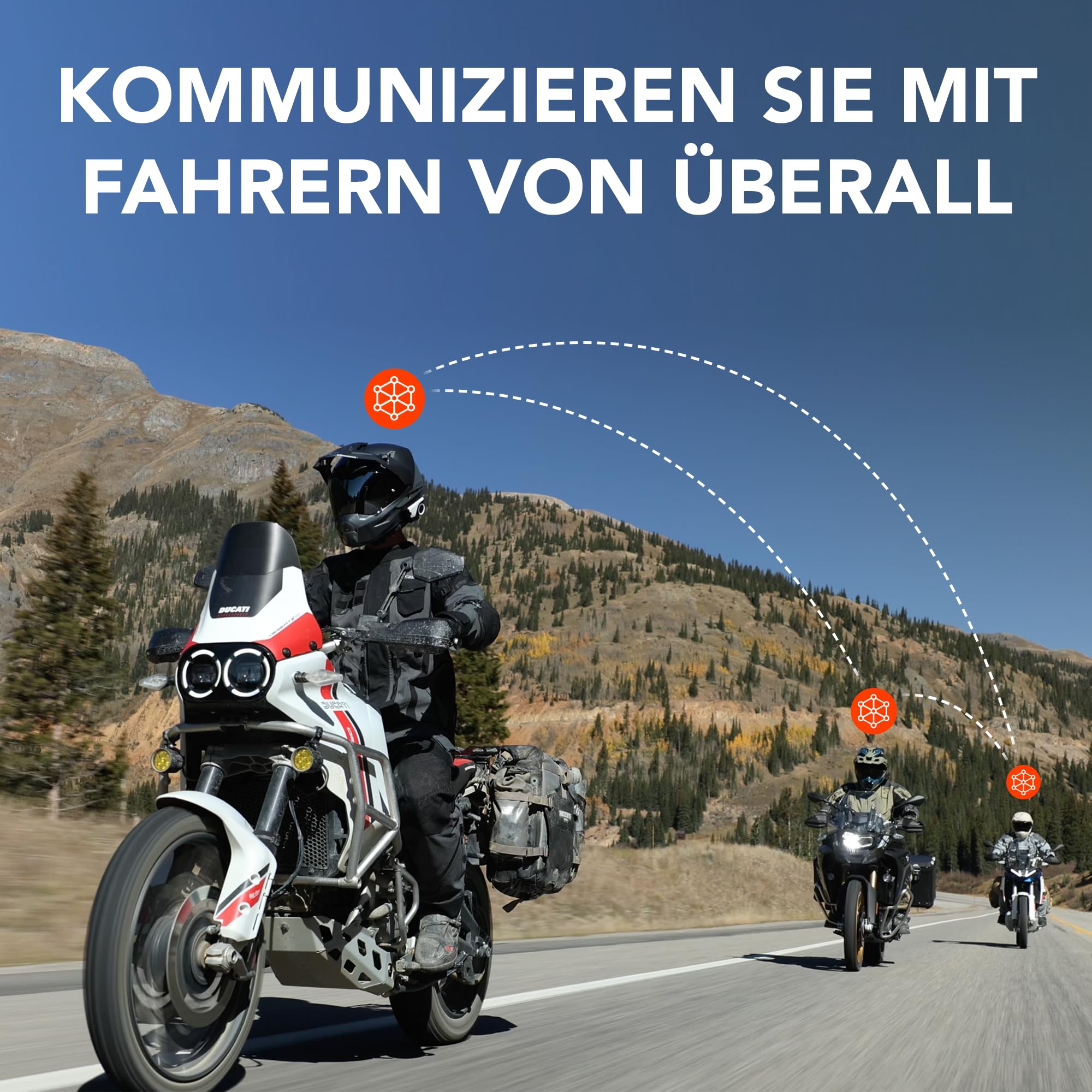 Sena 60S Motorrad-Kommunikations-Bluetooth-Headset mit mit Wave, Mesh und Bluetooth-Intercom-System, Sound von Harman Kardon 2. Generation