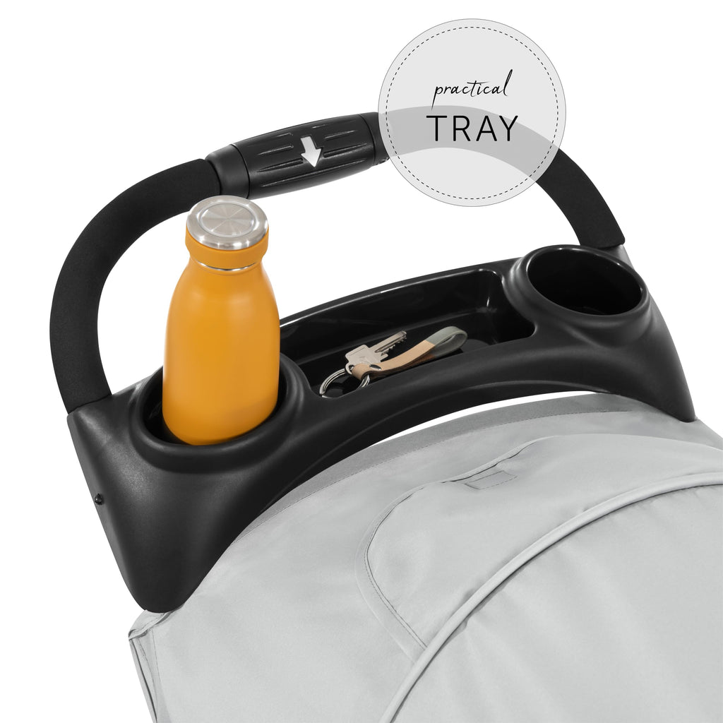 hauck Citi Neo 3, Grau - Dreirad Kinderbuggy ab Geburt bis 22 kg mit Liegefunktion, Becherhalter, Tasche im Verdeck, XL Korb bis 3 kg, Einhändig Zusammenklappbar, Leicht - 7,3 kg