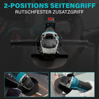 Akku Winkelschleifer 125mm für Makita 18V Akku (Ohne Akku), 8500U/min, Bürstenloser Profi-Schleifer 4-stufige Regelung, Kabellos Schleifer mit Zusatzhandgriff für Trennen, Schleifen & Bürsten