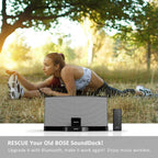 ZIOCOM 8 Pin Bluetooth-Adapter, drahtloser Bluetooth-Musikempfängeradapter für Bose Sounddock III/XT, JBL MS302GM, Philips DS1155B/93, Philips AJ7260D/93, Yamaha TSX-14, iHome IPL8BN, RSR DS406BT