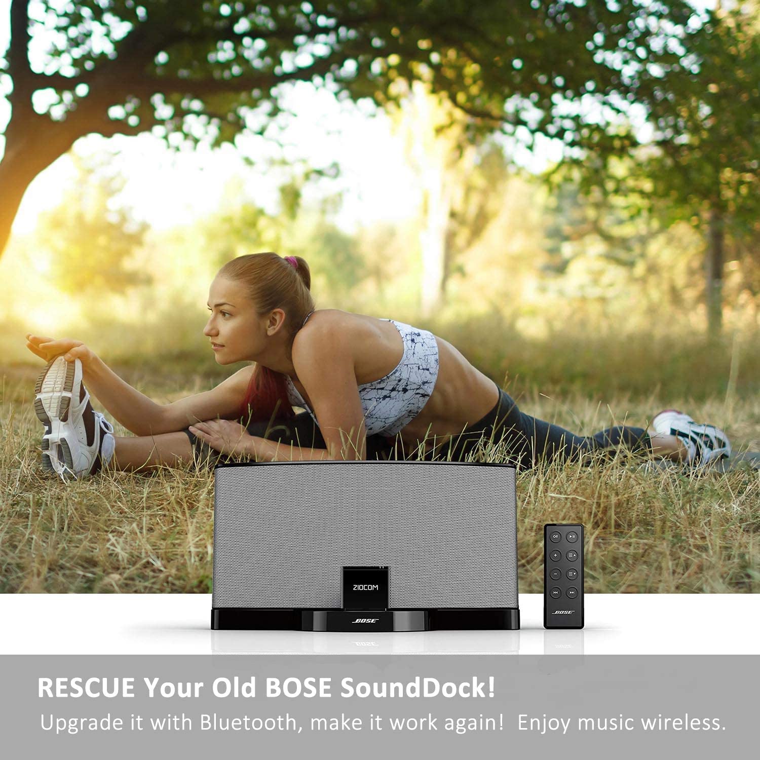 ZIOCOM 8 Pin Bluetooth-Adapter, drahtloser Bluetooth-Musikempfängeradapter für Bose Sounddock III/XT, JBL MS302GM, Philips DS1155B/93, Philips AJ7260D/93, Yamaha TSX-14, iHome IPL8BN, RSR DS406BT