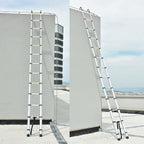 6m Teleskopleiter aus Aluminium – Sicher, geschützt und rutschfest, vielzwecktauglich, ausfahrbar (6m/20Fuß), Tragfähigkeit bis 150 kg (330 lbs)