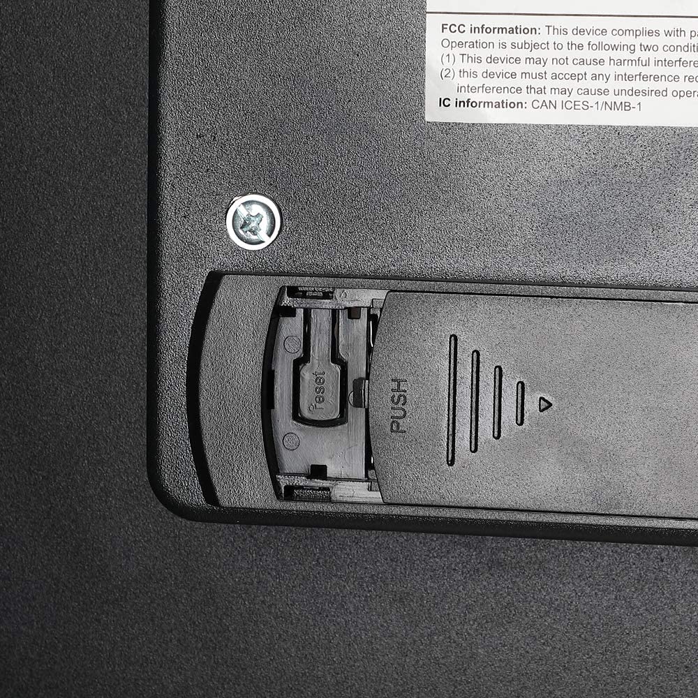 Amazon Basics Elektronisch Schlüssel Biometrisch Tresor mit Fingerabdruck-Verschlusssystem, 50 l, Schwarz