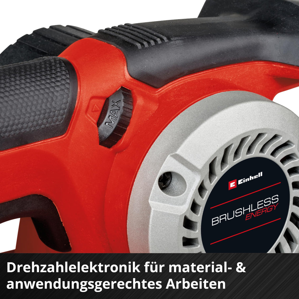 Einhell Professional Akku-Bandschleifer TP-BS 18/457 Li BL-Solo Power X-Change (18 V, Brushless-Motor, inkl. 3x P80 Schleifband 457x75 mm, ohne Akku & Ladegerät)
