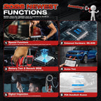Autel MaxiCOM MK808BT PRO OBD2 Diagnosegerät Auto, 2026 Wireless Ver. von MK808S/ MK808/ MX808S, Bidirektional wie MK900/ MK900BT/ MK808BT Diagnosegerät, Aller Systeme, 28+ Service, Funktion mit BT506