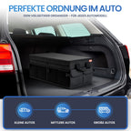 HELDENWERK Premium Kofferraum-Organizer mit Deckel stabil & rutschfest - Faltbare Auto Kofferraumtasche groß mit doppelten Böden - Kofferraumbox, Kofferraumorganizer Box