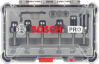 Bosch Professional 6tlg. Rand- und Kantenfräser Set (für Holz, für Oberfräsen mit 6 mm Schaft)