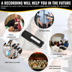 Digitales Diktiergerät, USB, Mini-Sprachaufnahme, Spion, 8 GB, kleiner Spion, USB, für Meetings, Interviews, Konferenzen, Unterricht, mit Speicher für mehrere Stunden Aufnahmezeit ST-1