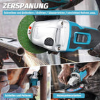 ANUPTTA - Akku Winkelschleifer Ø125mm 10000 U/min für 18V Makita Akkus - Bürstenloser Motor, Akku Flex Trennschleifer Zum Schneiden, Schleifen, Polieren（Nur Gehäuse）