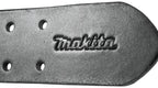 Makita E-15693 Schwerlast Ledergürtel schwarz, 138 cm lang, Ledergürtel aus Rindsleder, Echtleder, 40 mm breit, verstärkt mit Doppelstiftschnalle, modernes Design für Privat oder Arbeit