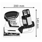 Bosch Professional 18V System Akku Schwingschleifer GSS 18V-10 (Schwingkreis-Ø: 1,6 mm, inkl. 3 Grundplatten mit unterschiedlichen Formaten, in L-BOXX, ohne Akku/ Ladegerät)