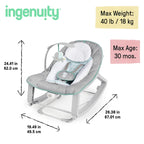 Ingenuity, Keep Cozy 3 in 1 Grow with me Wippe Weaver mit Vibrationen, 2 Liegepositionen und 3 Wippfunktionen, mehrfarbig