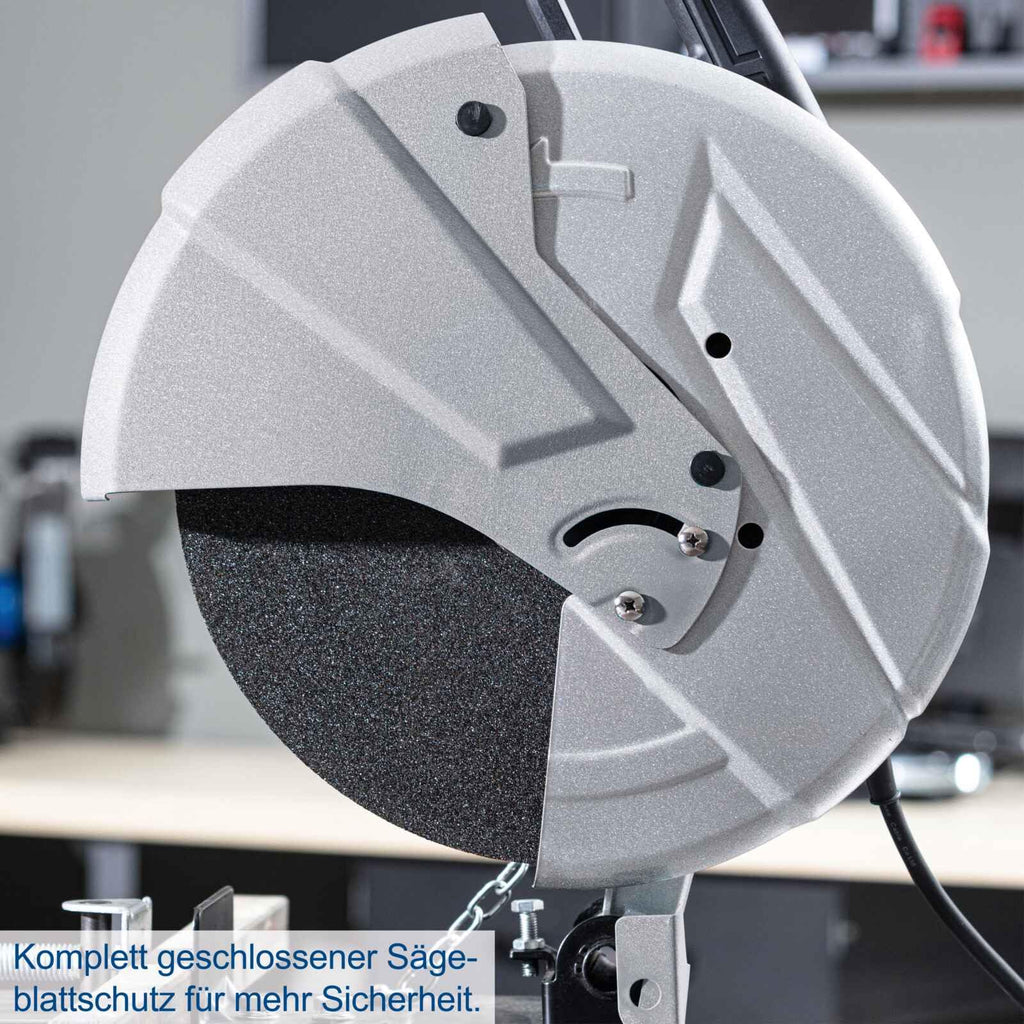 Scheppach Trennschneider MT150 Metallsäge Metall Kappsäge mit Softstart Gehrungssäge | Schnitthöhe max. 115mm | 2600W Leistung | 4200 min-1 | Trennscheibe Ø 355 x 25,4 mm | Neigungswinkel 0-45°