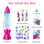 Canal Toys – Style 4 Ever – DIY Lava-Lampe zum Selbermachen – Dekoriere mit Stickern, Perlen & Farbstoff – Farbwechsel-LED & Wirbel-Effekt – Kreatives Deko-Set für Kids ab 6 Jahren – OFG 180