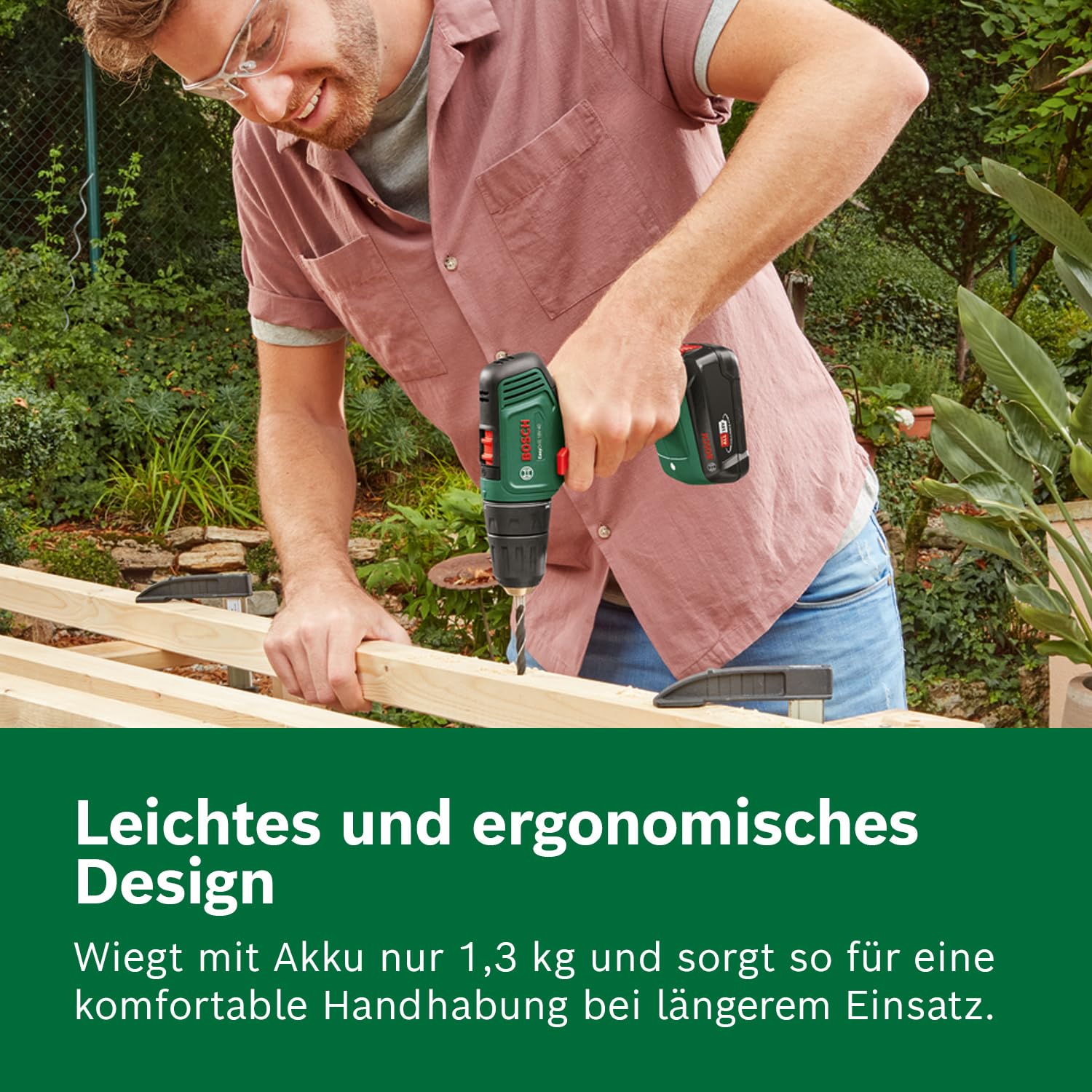 Bosch Akkuschrauber EasyDrill 18V-40 (2 Akku 2,0 Ah, 18 Volt System, im Koffer)