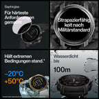 Polar Grit X Pro – GPS-Multisportuhr – Strapazierfähigkeit auf Militärstandard, Saphirglas, Pulsmessung am Handgelenk, Lange Akkulaufzeit, Navigation – Ideal für Outdoorsport, Geländelauf, Wandern