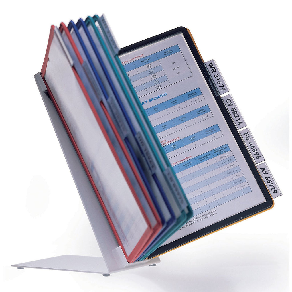 Durable Tisch-Sichttafelsystem (Vario Table 20, mit 20 Sichttafeln) mehrfarbig, 569900