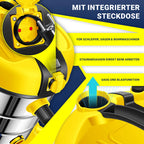 MASKO® Industriestaubsauger Staubsauger Nass Trocken Sauger Edelstahl 2300W + Steckdose, Blasfunktion, Saugschlauch & Nass-Saugen, Push&Clean, Industriesauger mit & ohne Beutel, Inkl Filter beutellos
