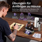 Phomemo TP31 Tattoo Drucker, Aufgerüstet Mini Tattoo Stencil Drucker 3 Zoll, Tattoodrucker mit 30pcs Papier für Anfänger, Tätowierer, Tattoo Printer Bluetooth Kompatibel mit Smartphone, Tablet