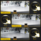 LED Baustrahler, T-SUN 60W 6000K Arbeitsleuchte mit 3 Modi, LED Arbeitsleuchte mit Stecker, IP66 Wasserdicht Baustrahler LED mit 4M Kabel, Tragbar Baustellenlampe für Werkstatt oder Baustelle,Garage