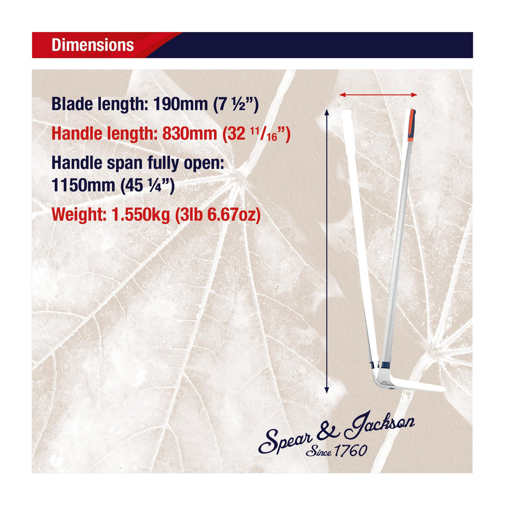 Spear & Jackson 4900RSS Razorsharp Stahl-Rasenkantenschere