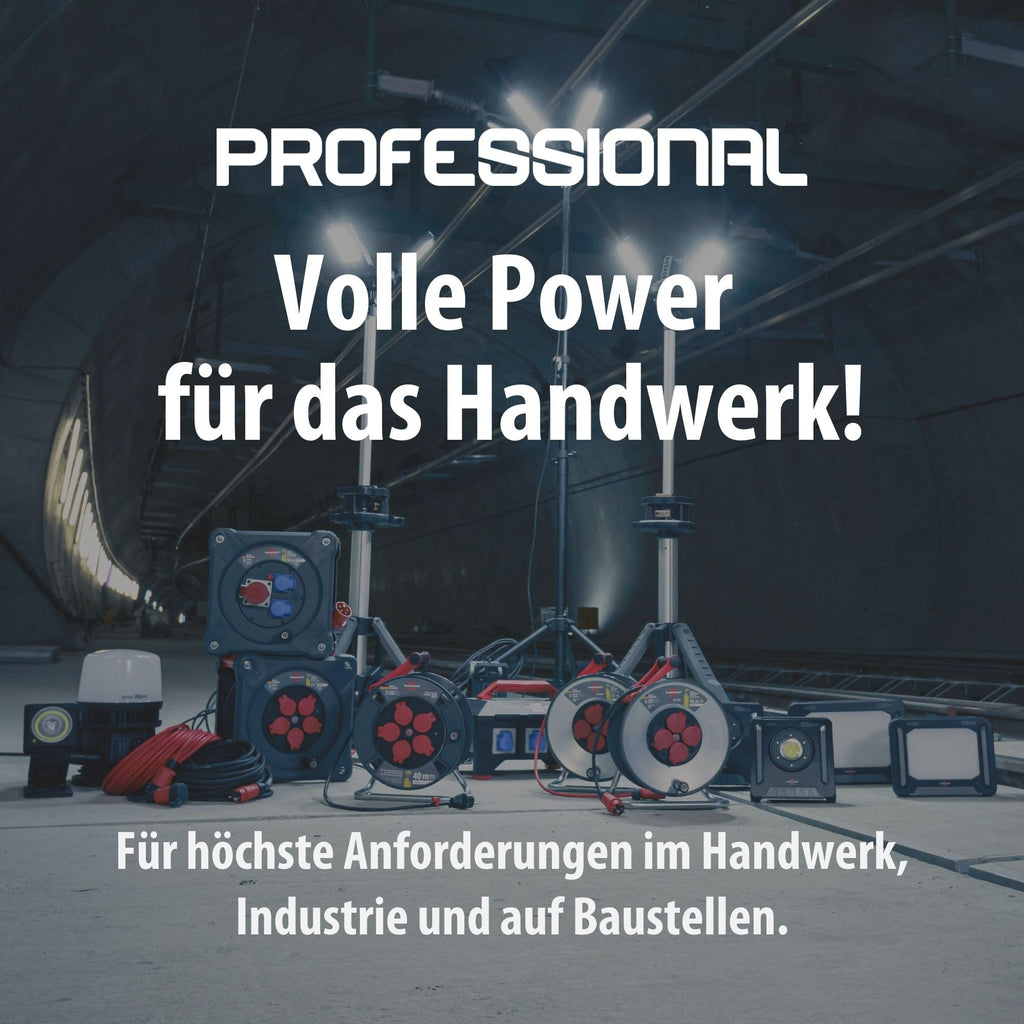 Brennenstuhl Professional SteelCore Kabeltrommel SC 3210 IP44 (33m H07BQ-F 3G2,5 Kabel, Trommelkörper aus Stahlblech, Baustelleneinsatz und ständiger Einsatz im Freien, Made in Germany)