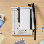 VEVOR Papierschneider Hebelschneider, 381 mm Max. Schnittbreite Manuelle Papierschneidemaschine, 16 Blätter Kapazität, mit Schutzschiene/Klingenarretierung für Karton/Pappe, Papierschneider