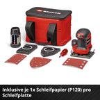 Einhell Akku-Faustschleifer TE-OS 18/113 3X Li-Solo Power X-Change (18 V, Schwingschleifer, 3x wechselbare Schleifplatten, 1,8 mm Schwingkreis, inkl. Zubehör ohne Akku)