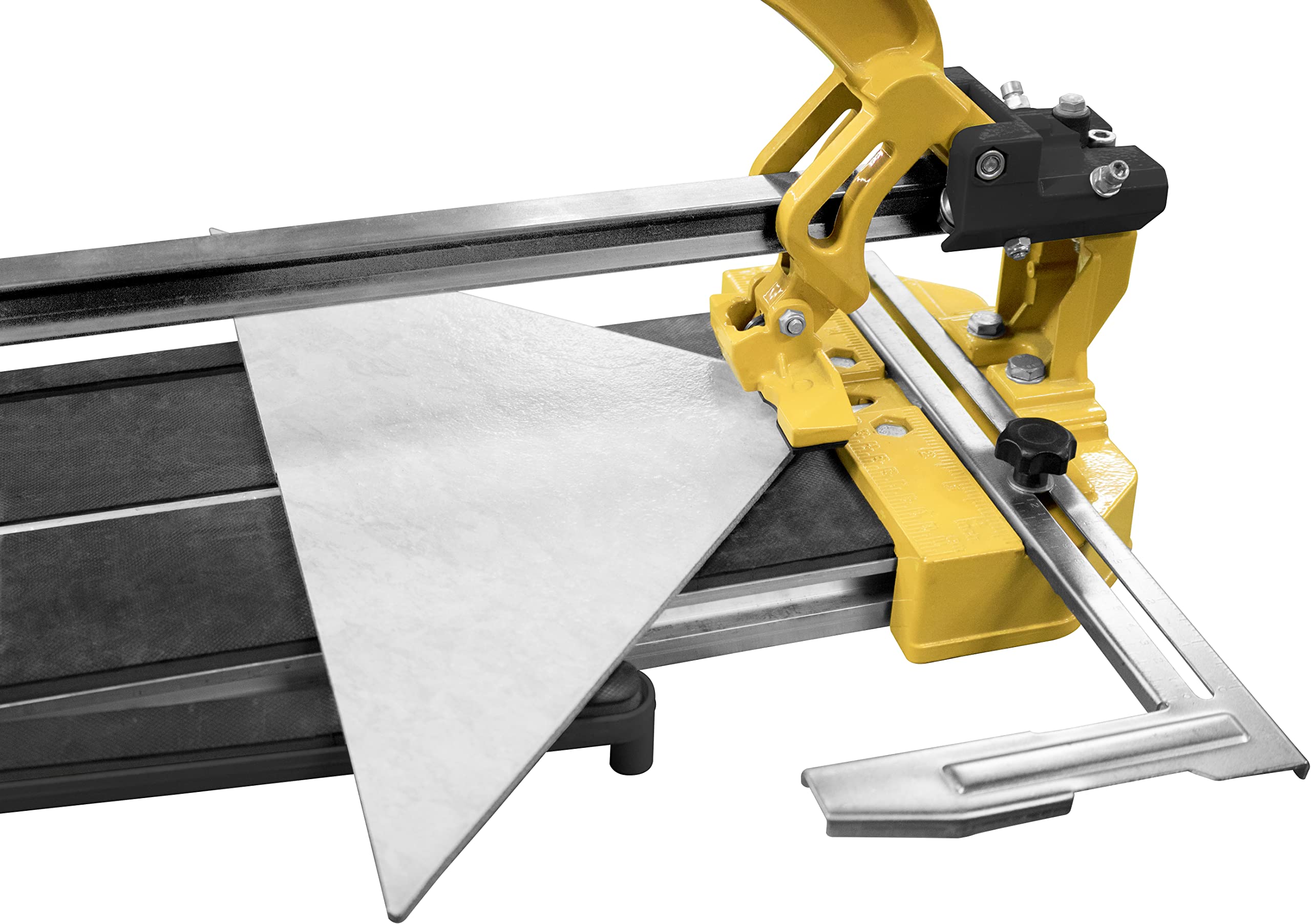 Güde Profi Hand Fliesenschneider GHF 800 (kugelgelagerte Schlittenführung, gehärtetes Schneidrad aus Wolfram-Carbid - kein Schärfen notwendig, stabile Aluminium Grundplatte, für Fliesen bis 800x12 mm)