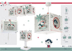 Dalber Kinder Tischlampe Nachttischlampe Piraten The Pirates Tiere, Grau, 14 x 14 x 29 cm
