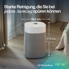 BLUEAIR Blue Pure 211i Max Luftreiniger für große Räume bis 141 m² – Smart, leise, mit HEPASilent-Technologie – entfernt Allergene, Tierhaare, Rauch, Staub und Schimmel – ideal für Zuhause & Haustiere