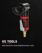 KS Tools Trenn-Stabschleifer Druckluft kurz 3/8"515.5550 I Druckluftschleifer mit Drehzahl-Regulierung & verstellbarem Funkenschild I Für Trennscheiben bis Ø 50,4 x 1,1 x 9,56mm