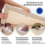 BabybeFun Krabbelmatte Baby - kuschelig weich - 3cm Dicke Spielmatte - schützt vor Stößen - Teppich Kinderzimmer 150x150cm - rutschfeste Schaumstoffmatte - Spielteppich Kinder - Krabbeldecke warm