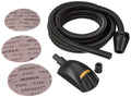 Mirka Roundy Kit Handblock mit Absaugung/Schleifklotz mit Klett inkl. 4m Absaugschlauch & 15 Stück Mirka Abranet Netzschleifscheiben Klett Ø 150mm Korn P120 P180 P240 / KIT00ROUND